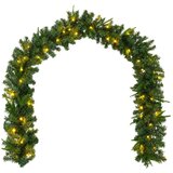  Set mini božićnih drvaca 45 cm 125 LED lampica Topla bijela - Zelena 45 cm s LED svjetlima | shoptok.hr