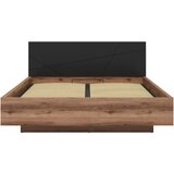 MID.YOU postelja 180 cm x 200 cm , leseni material črna, barve hrasta | Shoptok.si