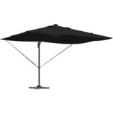 vidaXL Kantilever Roma Suncobran s LED-ima Crni 352x251x265 cm Aluminij | shoptok.hr