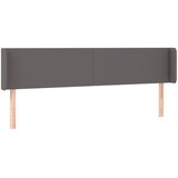  Uzglavlje s ušima sivo 203x16x78/88 cm od umjetne kože | shoptok.hr