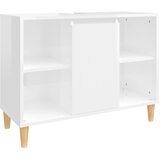 Ormarić za umivaonik visoki sjaj bijeli 80 x 33 x 60 cm drveni | shoptok.hr