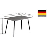 XXXL Jedilna Miza Toni, Keramika, 120x80 | Shoptok.si