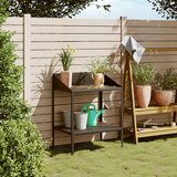 vidaXL Stojalo za rastline antracit 75,5x54,5x100 cm pocinkano jeklo | Shoptok.si