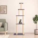  Penjalica za mačke sa stupovima za grebanje tamnosiva 183 cm | shoptok.hr