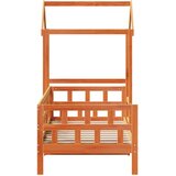  Dnevni krevet s krovom voštano smeđi 80x200 cm masivna borovina | Eponuda.com