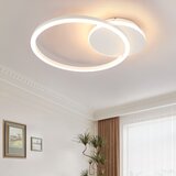 Nettlife LED stropna svetilka za dnevno sobo 24W črna moderna 2 obroča 3000K toplo bela, (22111154) Cene