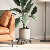  Noge za ukosnice za stolić za kavu 4 kom. Crne 10 cm Puni čelik | shoptok.hr