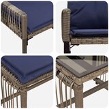  Zunanji pohištveni set z blazino 11 pcs Siva in mornarsko modra, (5000270290) | Shoptok.si