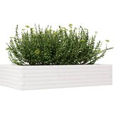  Vrtna sadilica bijela 110x60x23 cm od masivne borovine | Eponuda.com