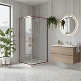 Rea City 80x80 tuš kabina Copper Brush Cene