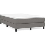  Box spring postelja z vzmetnico temno siva 120x200 cm blago, (20725127) | Shoptok.si