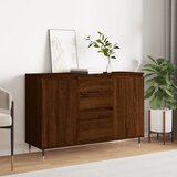 vidaXL Komoda rjavi hrast 104x35x70 cm inženirski les Cene