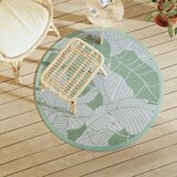 vidaXL Zunanja preproga zelena Ø120 cm PP | Shoptok.si
