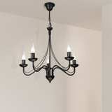  Luster na lancu ANTON 5xE14/15W/230V crne boje | Eponuda.com