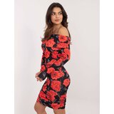 Italy Moda Dress-DHJ-SK-18688.36-black-red Cene