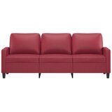  Trosjed crvena boja vina 180 cm od umjetne kože | shoptok.hr