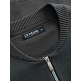 Ombre Men's plain zip sweater - graphite | shoptok.hr