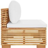  Srednja vrtna sofa s krem jastucima od masivne tikovine | shoptok.hr