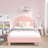  Krevet za djecu s uzglavljem Ružičasta 90 x 200 cm Bouclé | Shoptok.si