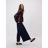 Reserved Hlače s pojasom - mornarsko plava | shoptok.hr