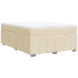  Krevet s oprugama i madracem krem 160x200 cm od tkanine | shoptok.hr