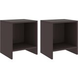 The Living Store Nočne omarice 2 kosa temno rjave 35x30x40 cm trdna borovina - Nočna Omarica, (21433721) | Shoptok.si