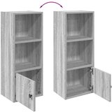 vidaXL Knjižna omara siva sonoma 31x24x77 cm inženirski les | Shoptok.si