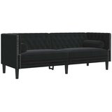  2-dijelni set sofa Chesterfield crni baršunasti | Eponuda.com