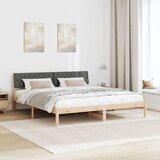 vidaXL Okvir kreveta smeđe i tamnosivo 180 x 200 cm Masivna borovina | shoptok.hr