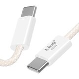 LINQ Kabel za polnjenje in sinhronizacijo iz USB-C v USB-C 60W 3 metre, Bela, (5000220223) | Shoptok.si