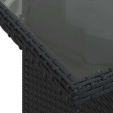  6-dijelni set vrtnih sofa s jastucima crni od poliratana | shoptok.hr