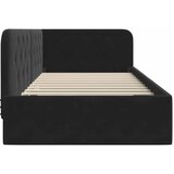  Kutni okvir kreveta Crna 90 x 190 cm Baršun | shoptok.hr