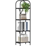 vidaXL Knjižna polica Črni hrast 40 x 30 x 146 cm Konstruiran les | Shoptok.si