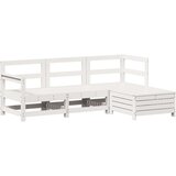  4-dijelni set vrtnih sofa od masivne borovine bijeli | shoptok.hr