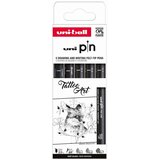 UNI ball Marker Uni pin set 0,1/0,2/0,7/BR/CS3 mm crni Tatoo Art 5/1 | shoptok.hr