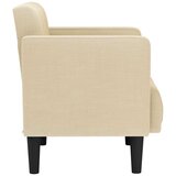 SOFA s naslonima za ruke krem boje 53 cm tkanina | Shoptok.si