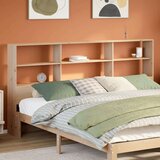 vidaXL Vzglavje s prostorom za shranjevanje 200 cm trdna borovina | Shoptok.si
