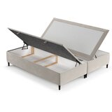Maison de Rêve Kremno bela oblazinjena zakonska postelja s prostorom za shranjevanje 140x200 cm Tate – | Shoptok.si
