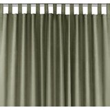  Curtain MILANA color olive style classic 10cm tab tops chenille 140x175 HOMEDE | shoptok.hr