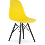 Brandless OSAKA stol rumene barve / noge črne x 4, (22030674) | Shoptok.si