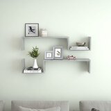 vidaXL Stenska polica 2 kosa betonsko siva 100x15x20 cm iverna plošča Cene