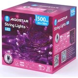 Aigostar LED spoljašnji božićni lanac 500xLED/8 funkcija IP44 ružičasta | Eponuda.com