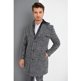 Dewberry PLT8371 DEWBRRY MEN'S COAT-PATTERNED NAVY BLUE | shoptok.hr