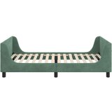  Otroški posteljni okvir z vznožjem Morsko zelena 90 x 200 cm, (5000104538) | Shoptok.si