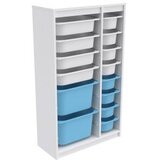 Hanah home višenamenska polica montana xs 2D4N8U white blue | ePonuda.com