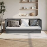  Dnevna postelja siva 90x200 cm trdna borovina, (20725816) Cene
