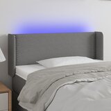  Uzglavlje tamnosivo 103x16x78/88 cm od tkanine | shoptok.hr