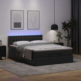 vidaXL otomanski okvir kreveta s madracem crni 140x200cm umjetna koža | shoptok.hr