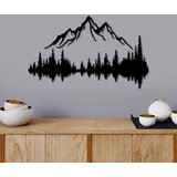 Wallity Zidna dekoracija Priroda i planina - 7, 70 x 43 cm, Crna | Eponuda.ba