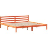 Krevet s regalom za knjige bez madraca 200x200 cm od borovine | shoptok.hr